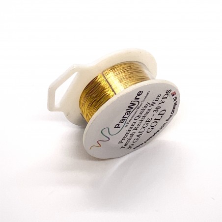 ParaWire 30ga Round Gold Finished and Silver Plated Copper Wire - 27 Metres