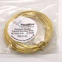 ParaWire 16ga Round Gold Finished and Silver Plated Copper  Wire - 4.5 Metres