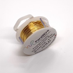 ParaWire 20ga Round Gold Finished and Silver Plated Copper  Wire - 5 Metres