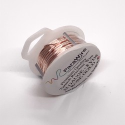 ParaWire 22ga Round Rose Gold Silver Plated Copper Wire - 7 Metres