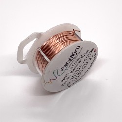 ParaWire 20ga Round Rose Gold Silver Plated Copper Wire - 5 Metres
