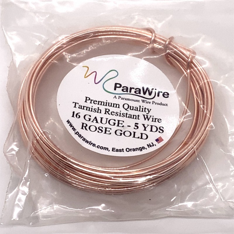 22 Gauge Gold Plated Wire Round Tarnish Resistant Parawire 