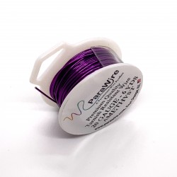 ParaWire 20ga Round Amethyst Silver Plated Copper Wire - 5 Metres