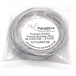 ParaWire 16ga Round Titanium Silver Plated Copper Wire - 4.5 Metres