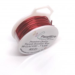 ParaWire 18ga Round Red Copper Wire with Anti Tarnish Coating - 6 Metres