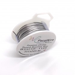 ParaWire 18ga Round Titanium Silver Plated Copper Wire - 3.5 Metres