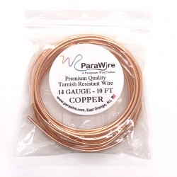 ParaWire 14ga Round Copper Wire with Anti Tarnish Coating - 3 Metres