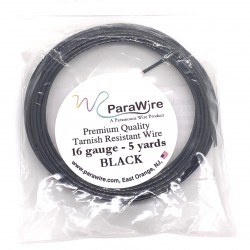 ParaWire 16ga Round Black Copper Wire with Anti Tarnish Coating - 4.5 Metres