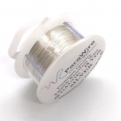 ParaWire 28ga Round Silver Plated Copper Wire - 13 Metres