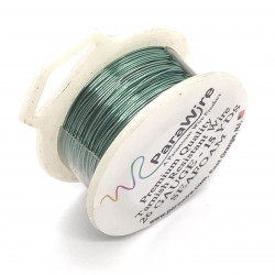 ParaWire 26ga Round Seafoam Silver Plated Copper Wire - 13 Metres