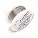 ParaWire 24ga Round Brushed Silver Plated Copper Alloy Wire - 9 Metres
