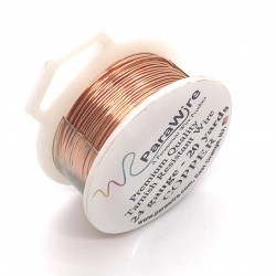 ParaWire 24ga Round Copper Wire with Anti Tarnish Coating - 18 Metres