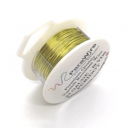 ParaWire 24ga Round Peridot Silver Plated Copper Wire - 9 Metres