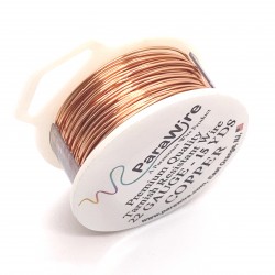 ParaWire 22ga Round Copper Wire with Anti Tarnish Coating - 13 Metres