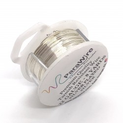 ParaWire 22ga Round Silver Plated Copper Wire - 7 Metres