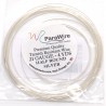 ParaWire 21ga Half Round Silver Plated Copper Wire - 3.5 Metres