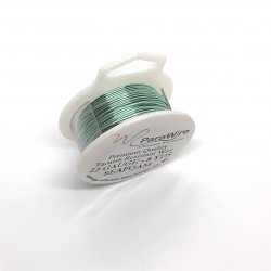 ParaWire 22ga Round Seafoam Silver Plated Copper Wire - 7 Metres