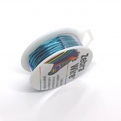 18 Gauge Round Turquoise Coloured Copper Wire - 9 Metres