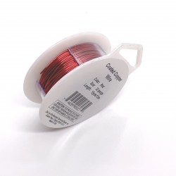 22 Gauge Round Red Coloured Copper Wire - 13 Metres