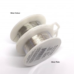 26 Gauge Round Silver Plated Copper Wire - 27 Metres Compare