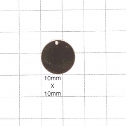 20ga 14K Gold Filled 15.9mm Round tag, soft with hole - Sold Individually