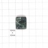 Seraphinite Rectangle Cabochon - 19x17x6mm Sold Individually
