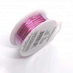 18 Gauge Round Pink Coloured Copper Wire - 9 Metres