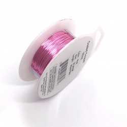 24 Gauge Round Pink Coloured Copper Wire - 18 Metres