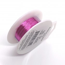 26 Gauge Round Pink Coloured Copper Wire - 27 Metres