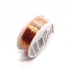 28 Gauge Natural Bright Copper Dead Soft Round Wire - 143 Metres