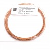 18 gauge Half Round Dead Soft Copper wire - 4 Metres