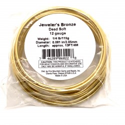 Wire, Wrapit®, Jeweler's Antique Bronze, dead-soft, round, 24