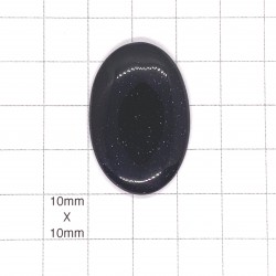 Blue Goldstone Cabochon - 34x22x5mm Sold Individually