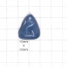 Blue Opal Triangle Cabochon - 24x19x8mm Sold Individually