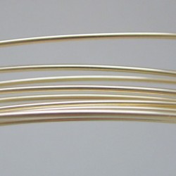 22ga 14k Solid Gold Half Hard Round Wire - 5cms Increments