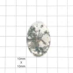 Tree Agate Oval Cabochon - 33x23x5mm Sold Individually