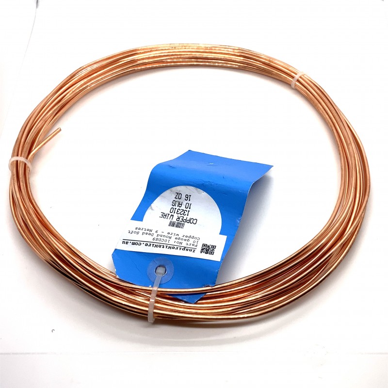 12 gauge Round Dead Soft Copper wire 30 Metres