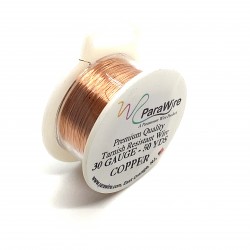 ParaWire 30ga Round Copper Wire with Anti Tarnish Coating - 45 Metres