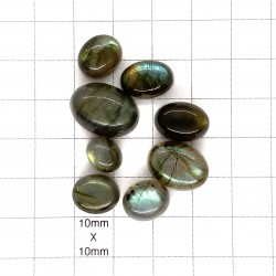 Labradorite Small Oval Cabochons - Pack of 8