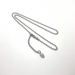 Finished Stainless Steel 2.4mm Bead Necklace - 50cm - 4 Pack
