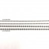 Finished Stainless Steel 2.4mm Bead Necklace - 50cm - 4 Pack - Comparison