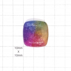 Rainbow Quartz Cabochon - 25x25x7mm Sold Individually