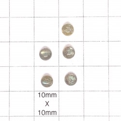 Labradorite Tiny 5mm Round Cabochons - Pack of 20 photo 2