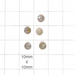 Labradorite Tiny 5mm Round Cabochons - Pack of 20 photo 3