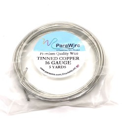 Parawire 16ga Round Tinned Copper Wire - 4.5 Metres