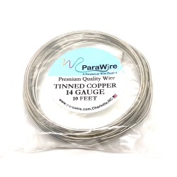 Parawire 14ga Round Tinned Copper Wire - 3 Metres