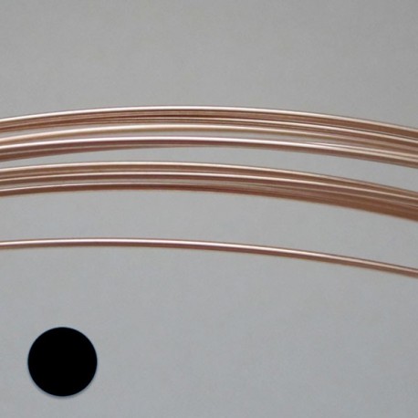 16 gauge Dead Soft Round 14k Rose Gold Filled Wire - 20cm