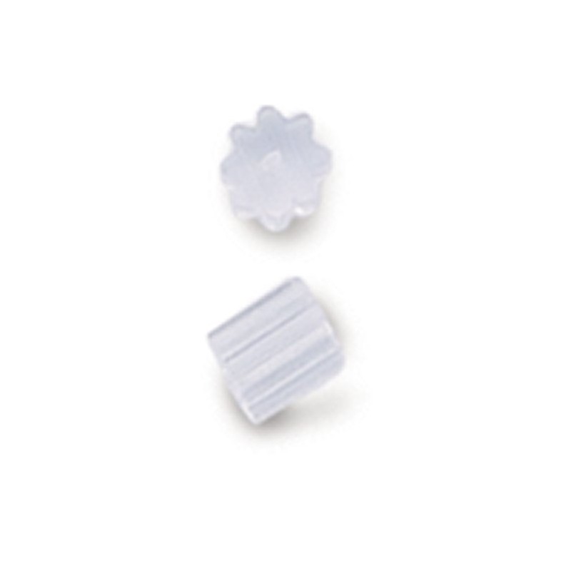 Rubber Ear Nuts Clear - 1000 Pack