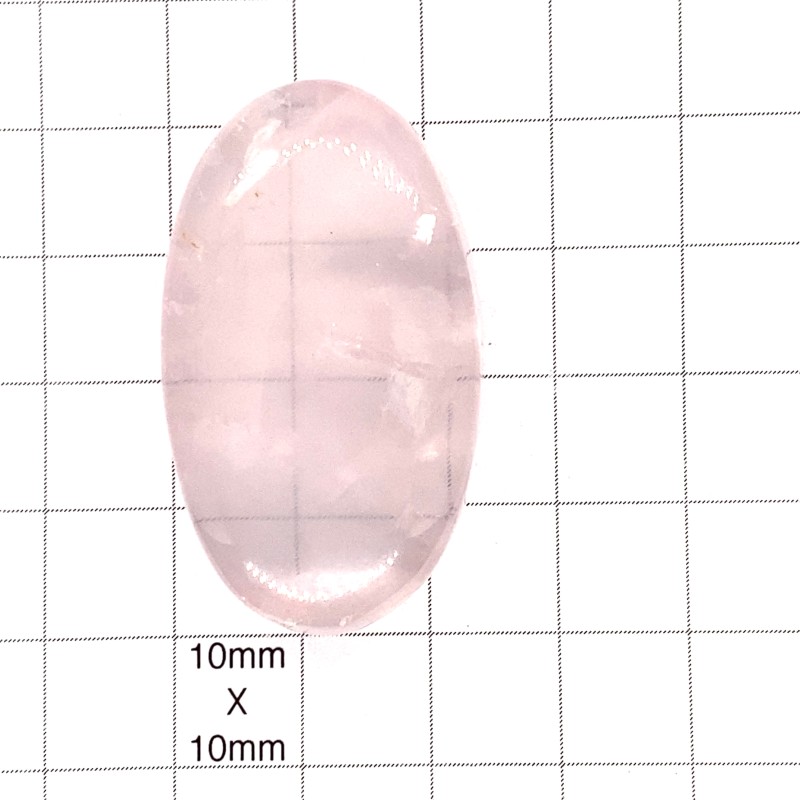 Rose Quartz Oval Cabochon - 43x25x10mm Sold Individually