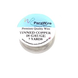 Parawire 18ga Round Tinned Copper Wire - 6.4 Metres